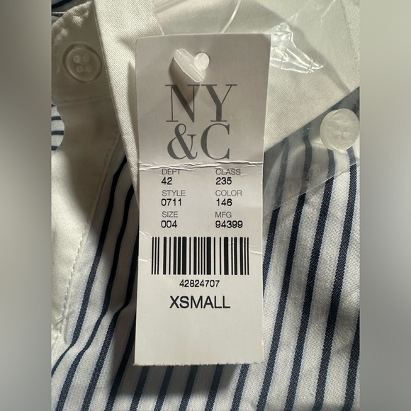 NYC Casual top, size XS, multi color blue - Picture 5 of 5